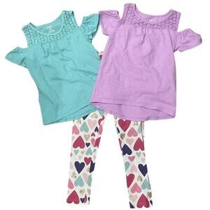 Carter's Girl Heart Outfit Combo Size 5T